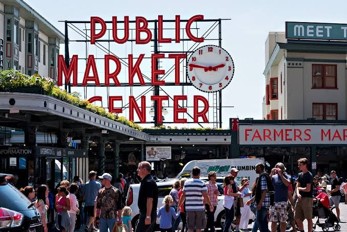 PUBLIC MARKET CENTER sign